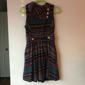 ModCloth Yellow Star Coach Tour A-Line Dress